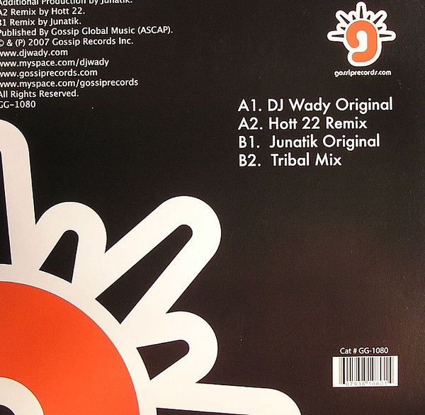 DJ Wady & Junatik - I Want You | Gossip Records (GG1080) - 2