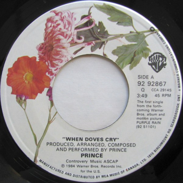 Prince - When Doves Cry | Warner Bros. Records (92 92867)