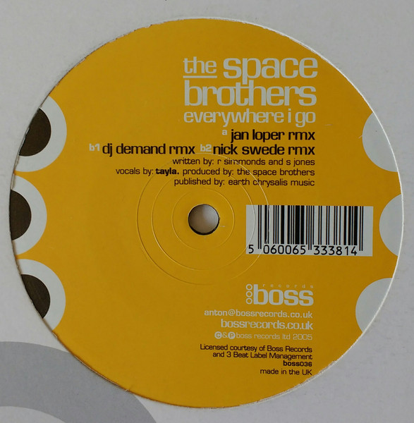 The Space Brothers - Everywhere I Go | Boss (boss036) - main