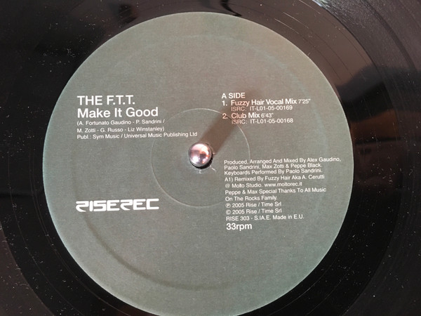 The F.T.T. - Make It Good | Rise (RISE 303) The F.T.T. - Make It Good | Rise (RISE 303)