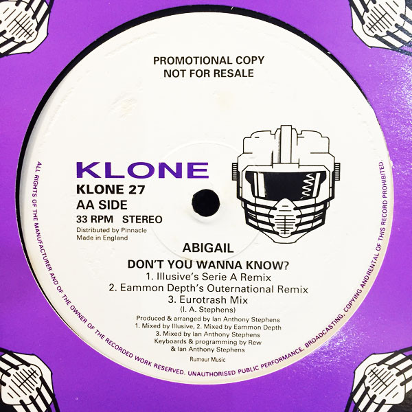 Abigail - Don't You Wanna Know? | Klone Records (KLONE 27) - 2