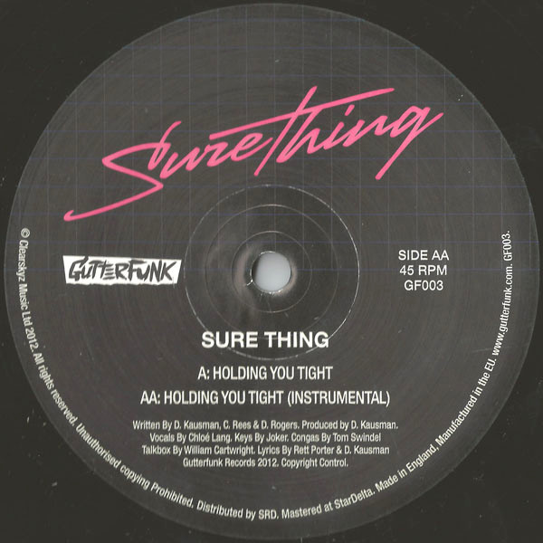 Sure Thing - Holding You Tight | Gutterfunk (GF003) - 2