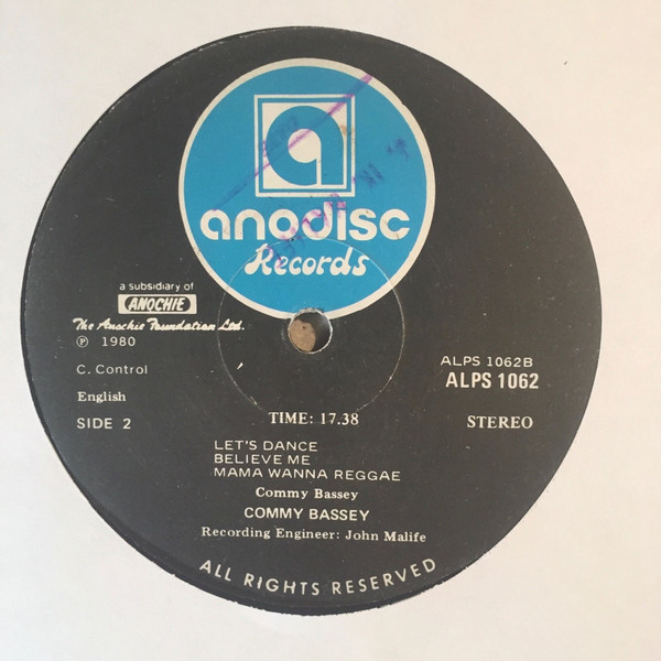 Commy Bassey - Let's Dance | Anodisc Records (ALPS 1062) - 4