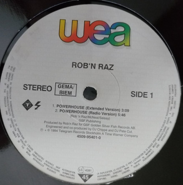 Rob 'N' Raz - Power House | WEA (4509-95401-0) Rob 'N' Raz - Power House | WEA (4509-95401-0)