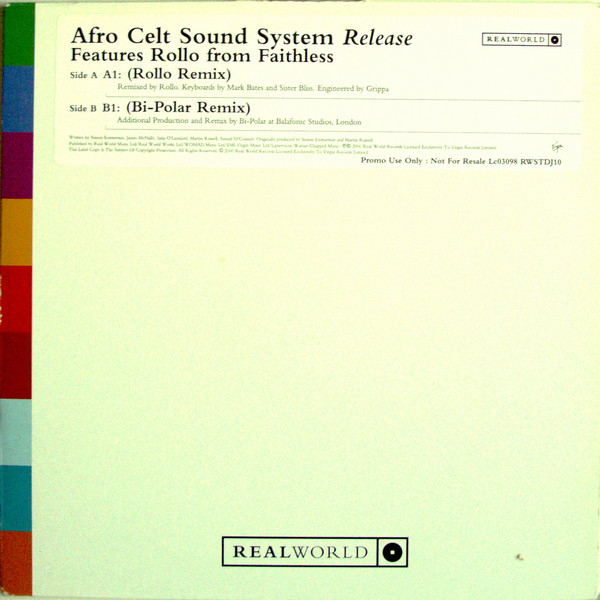 Afro Celt Sound System Features Rollo - Release | Real World Records (RWSTDJ10) - main