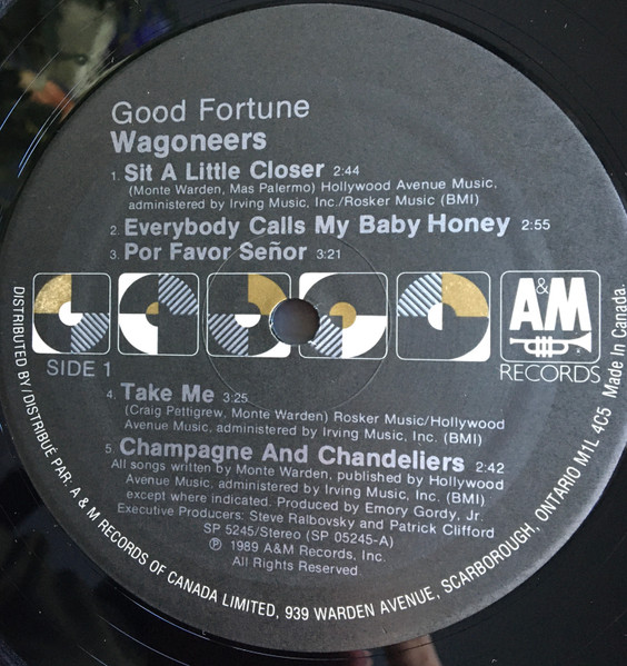 Wagoneers - Good Fortune [Vinyl] | A&M Records (SP 5245) - 3