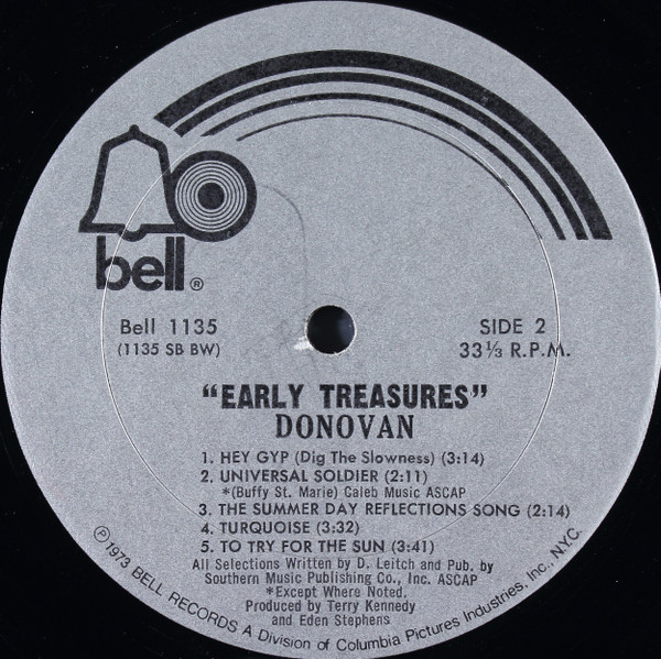 Donovan - Early Treasures | Bell Records (BELL 1135) - 4 Donovan - Early Treasures | Bell Records (BELL 1135) - 4