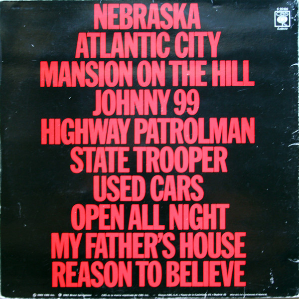 Bruce Springsteen - Nebraska | CBS (S 25100) - 3