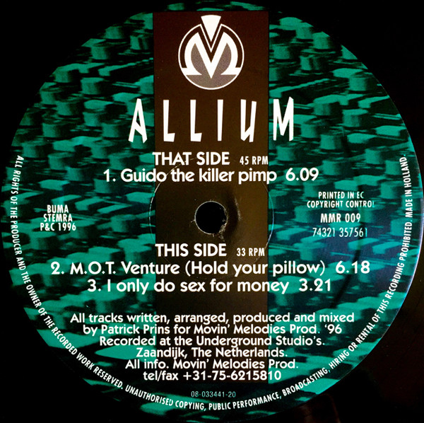 Allium - Guido The Killer Pimp | Movin' Melodies (MMR 009)