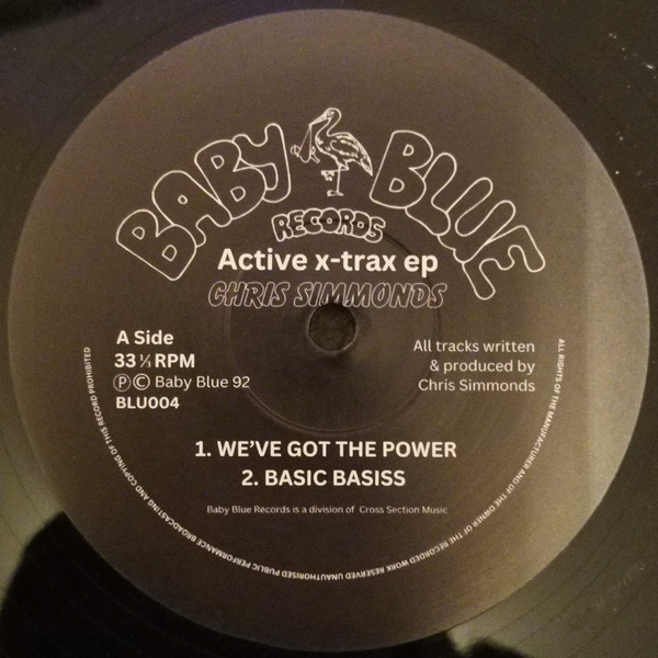 Chris Simmonds - Active X-Trax EP | Baby Blue Records (BLU004)