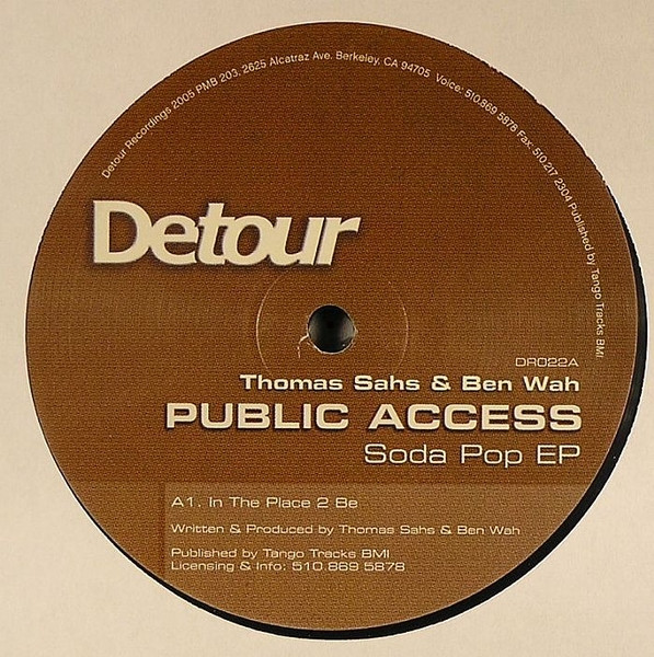 Thomas Sahs  &  Ben Wah  &  Public Access - Soda Pop EP | Detour Recordings (DR022) - main