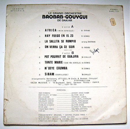 Orchestra Baobab - Gouygui Dou Daanou | Discafrique Records (DARL 001) - 2 Orchestra Baobab - Gouygui Dou Daanou | Discafrique Records (DARL 001) - 2