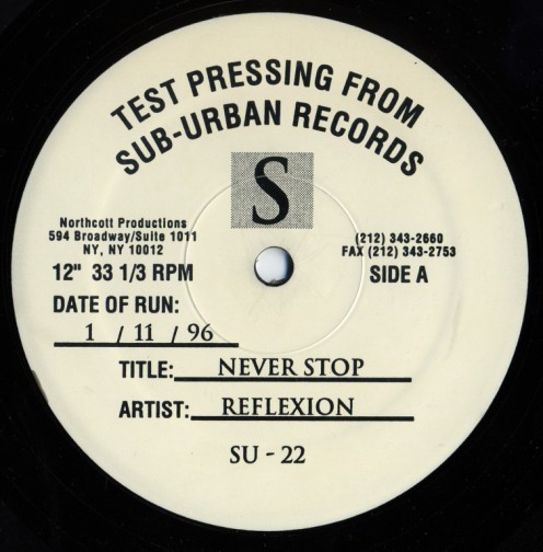 Reflexion - Never Stop | Sub-Urban (SU-22) - 2