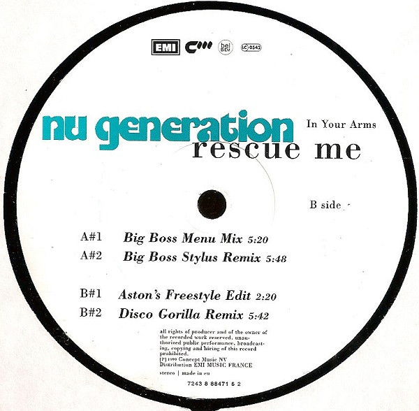 Nu Generation - Rescue Me | EMI Electrola (7243 8 88471 6 2) - 3 Nu Generation - Rescue Me | EMI Electrola (7243 8 88471 6 2) - 3