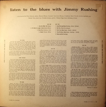Jimmy Rushing - Listen To The Blues With Jimmy Rushing | Jazztone (J1244) - 2 Jimmy Rushing - Listen To The Blues With Jimmy Rushing | Jazztone (J1244) - 2