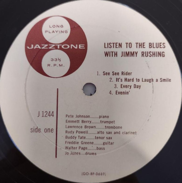 Jimmy Rushing - Listen To The Blues With Jimmy Rushing | Jazztone (J1244) - 3 Jimmy Rushing - Listen To The Blues With Jimmy Rushing | Jazztone (J1244) - 3