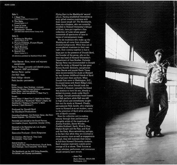 The Blackbyrds - Flying Start | BGP Records (BGPD 1089) - 2