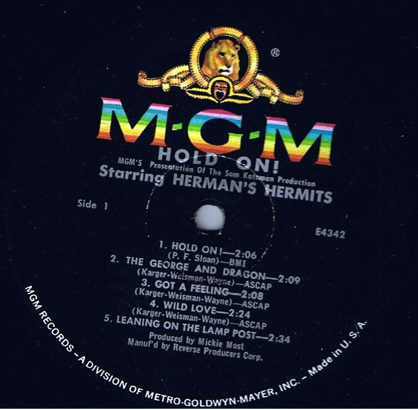 Herman's Hermits - Hold On! | MGM Records (E-4342ST) - 3 Herman's Hermits - Hold On! | MGM Records (E-4342ST) - 3