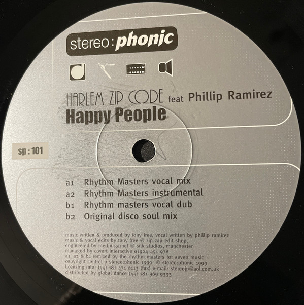 Harlem Zip Code Feat. Phillip Ramirez - Happy People | Stereo:Phonic (SP 101)
