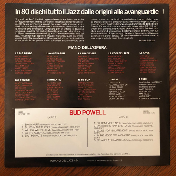Bud Powell - Bud Powell | Fabbri Editori (GdJ 64)