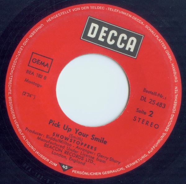 The Show Stoppers - Action Speaks Louder Than Words | Decca (DL 25 483) - 3