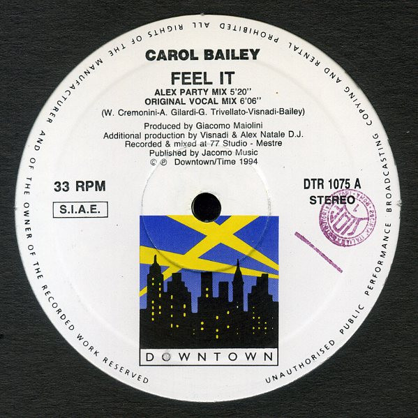 Carol Bailey - Feel It | Downtown (DTR 1075)