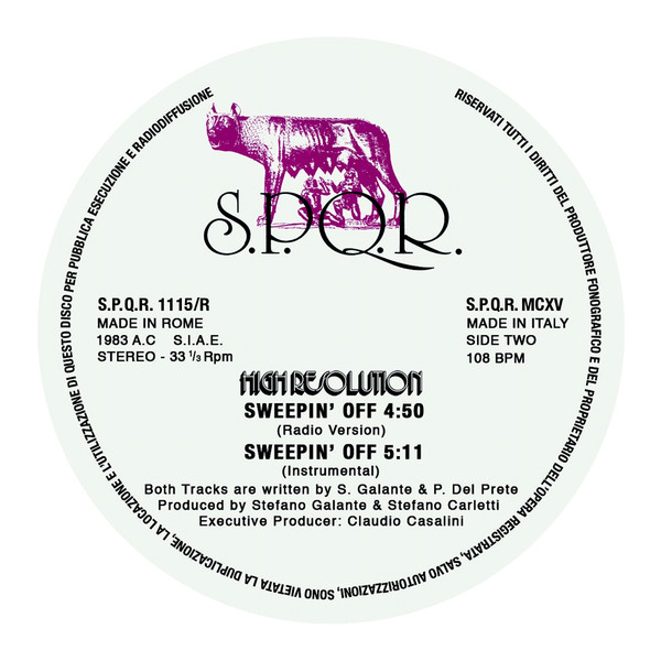 High Resolution - Sweepin' Off | S.P.Q.R. (SPQR 1115/R) - 2