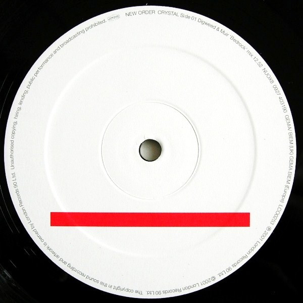 New Order - Crystal (Bedrock Remixes) | London Records (NUOX8) - 4