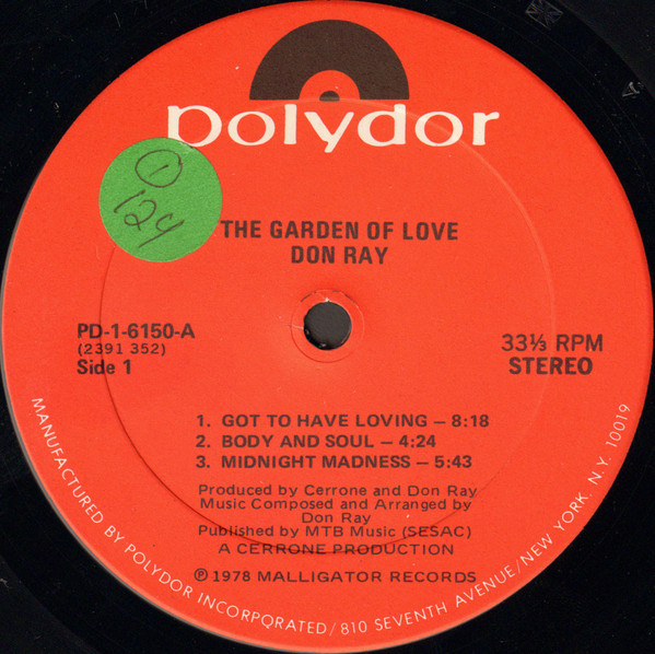 Don Ray - The Garden Of Love | Polydor (PD-1-6150) - 3