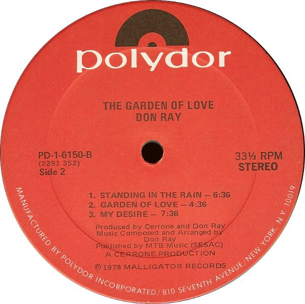 Don Ray - The Garden Of Love | Polydor (PD-1-6150) - 4