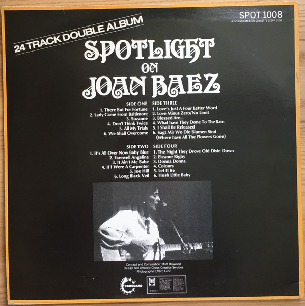 Joan Baez - Spotlight On Joan Baez | Vanguard (SPOT 1008) - 2