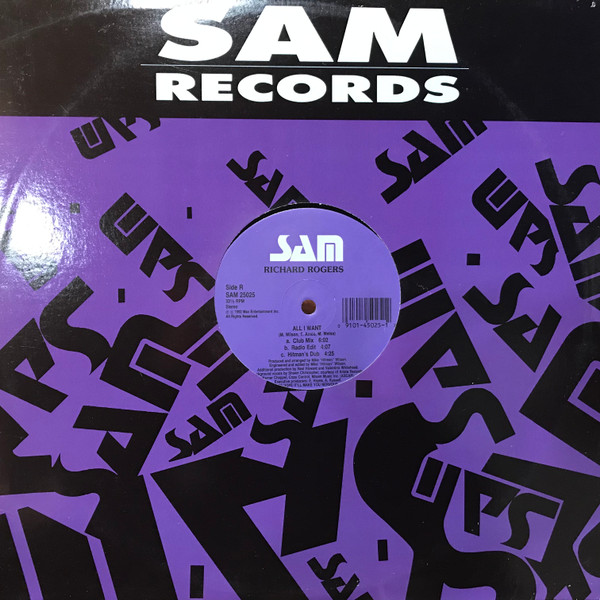 Richard Rogers - All I Want | Sam Records (SAM 25025) - 3 Richard Rogers - All I Want | Sam Records (SAM 25025) - 3