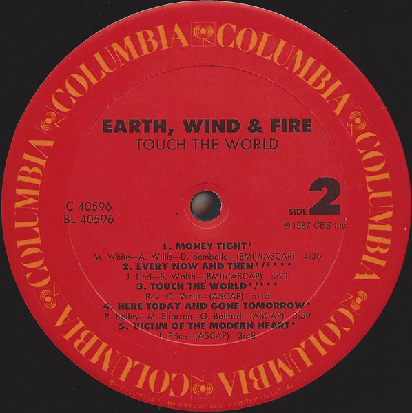 Earth, Wind & Fire - Touch The World | Columbia (C 40596) - 4