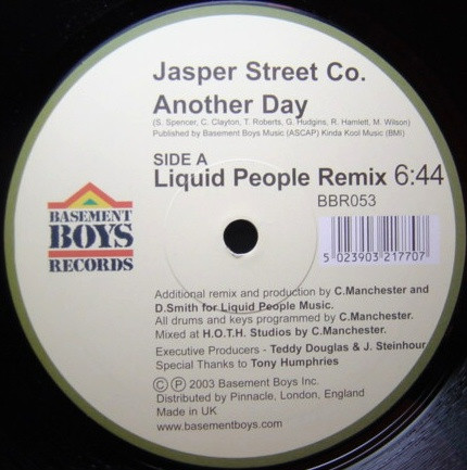 Jasper Street Co. - Another Day | Basement Boys Records (BBR053) - main