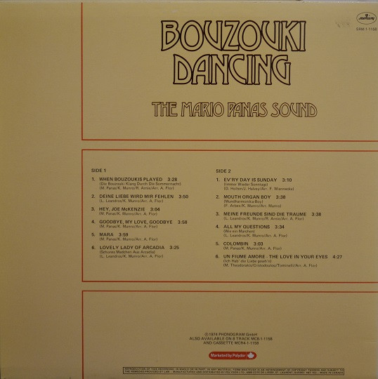 The Mario Panas Sound - Bouzouki Dancing | Mercury (SRM-1-1158)
