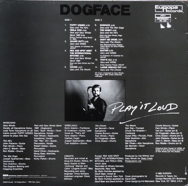 Gary Windo - Dogface | Europa Records (JP 2011) - 2