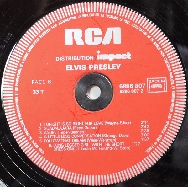 Elvis Presley - Elvis Presley [Vinyl] | RCA (6886 807) - 3