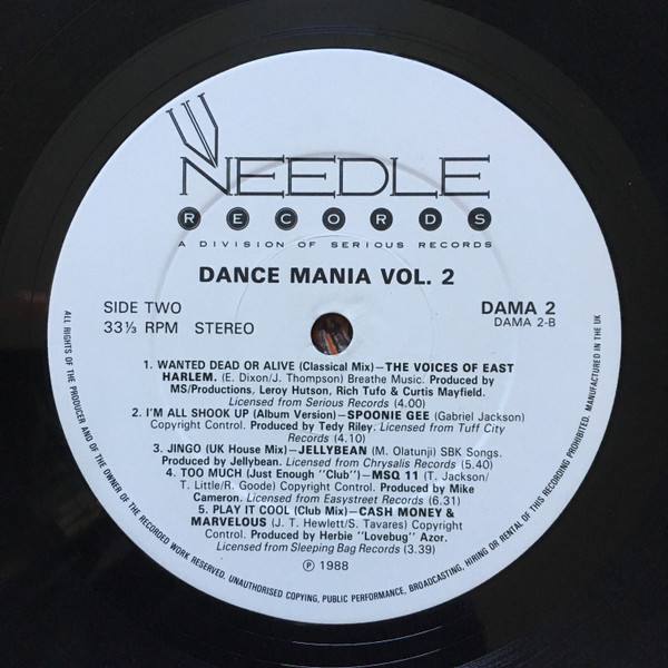 Various - Dance Mania Volume 2 | Needle Records (DAMA2) - 4 Various - Dance Mania Volume 2 | Needle Records (DAMA2) - 4