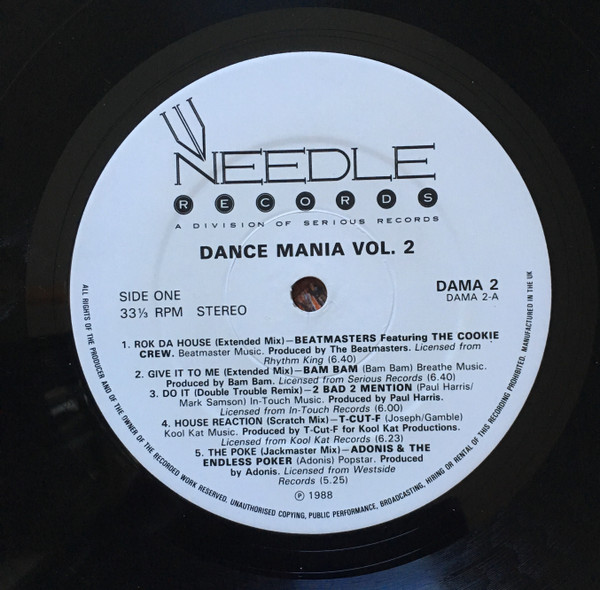 Various - Dance Mania Volume 2 | Needle Records (DAMA2) - 3 Various - Dance Mania Volume 2 | Needle Records (DAMA2) - 3