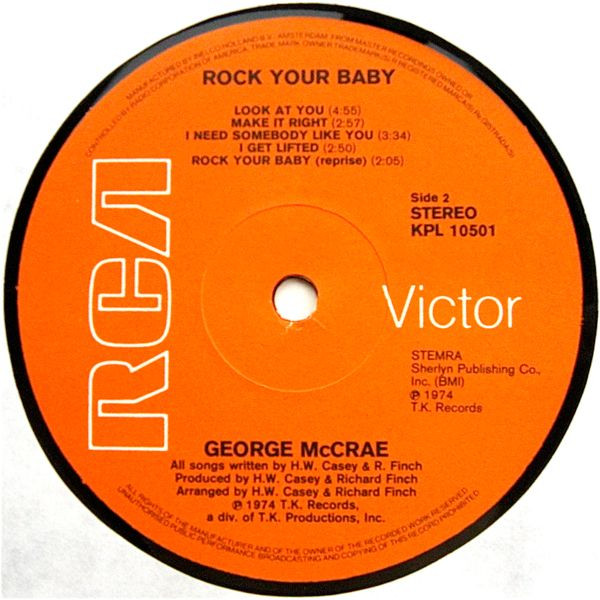 George McCrae - Rock Your Baby | RCA Victor (KPL 10501) - 4