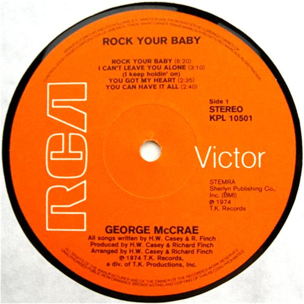 George McCrae - Rock Your Baby | RCA Victor (KPL 10501) - 3