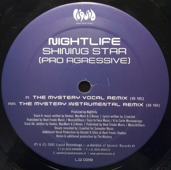 Nightlife - Shining Star (Pro Agressive) The Mystery Remixes | Liquid Recordings (LQ 028) - 4 Nightlife - Shining Star (Pro Agressive) The Mystery Remixes | Liquid Recordings (LQ 028) - 4