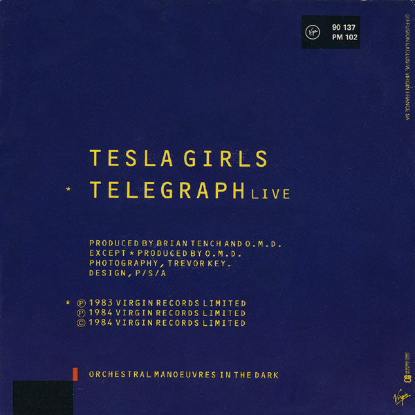 Orchestral Manoeuvres In The Dark - Tesla Girls | Virgin (90 137) - 2