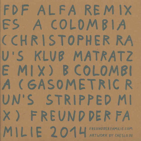 Freund Der Familie - Alfa Remixes #1 | Freund Der Familie (FDF ALFA 01)