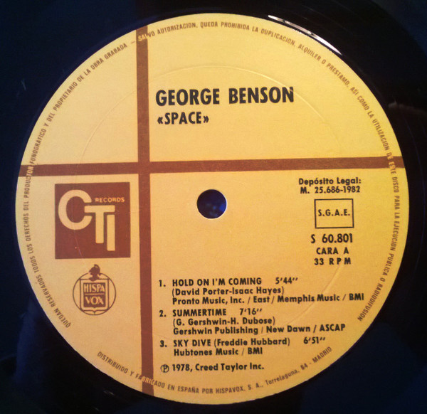 George Benson - Space | CTI Records (S 60.801) - 3 George Benson - Space | CTI Records (S 60.801) - 3