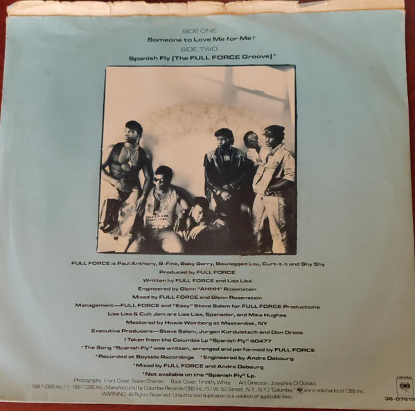 Lisa Lisa & Cult Jam - Someone To Love Me For Me | Columbia (38-07619) - 2 Lisa Lisa & Cult Jam - Someone To Love Me For Me | Columbia (38-07619) - 2