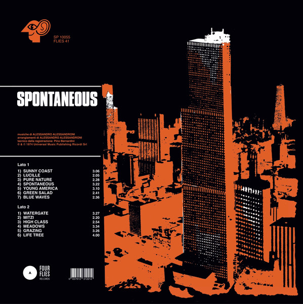 Alessandro Alessandroni - Spontaneous | Four Flies Records (FLIES 41) - 2