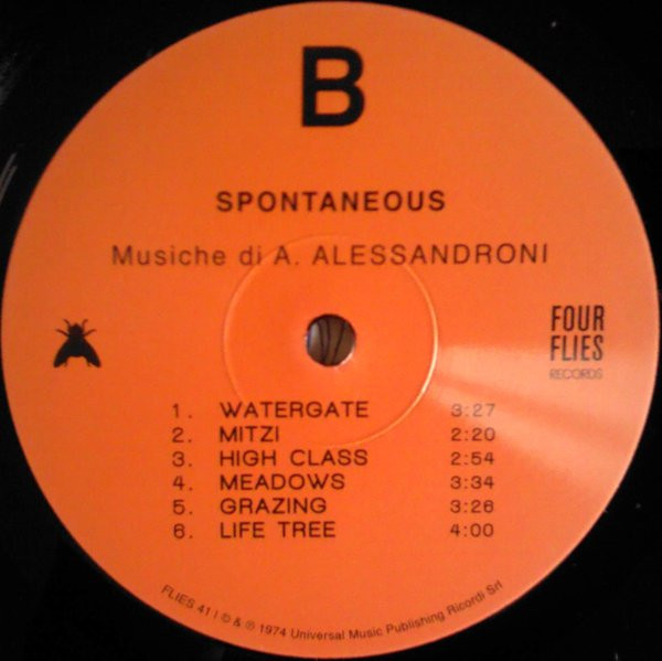 Alessandro Alessandroni - Spontaneous | Four Flies Records (FLIES 41) - 4