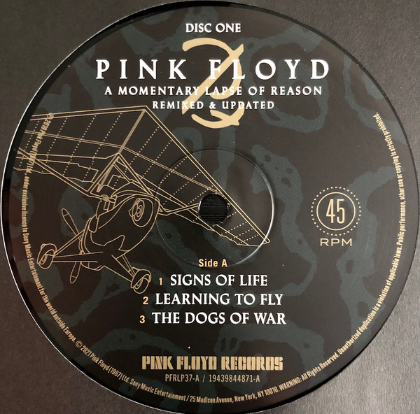 Pink Floyd - A Momentary Lapse Of Reason (Remixed & Updated) | Pink Floyd Records (PFRLP37) - 4 Pink Floyd - A Momentary Lapse Of Reason (Remixed & Updated) | Pink Floyd Records (PFRLP37) - 4