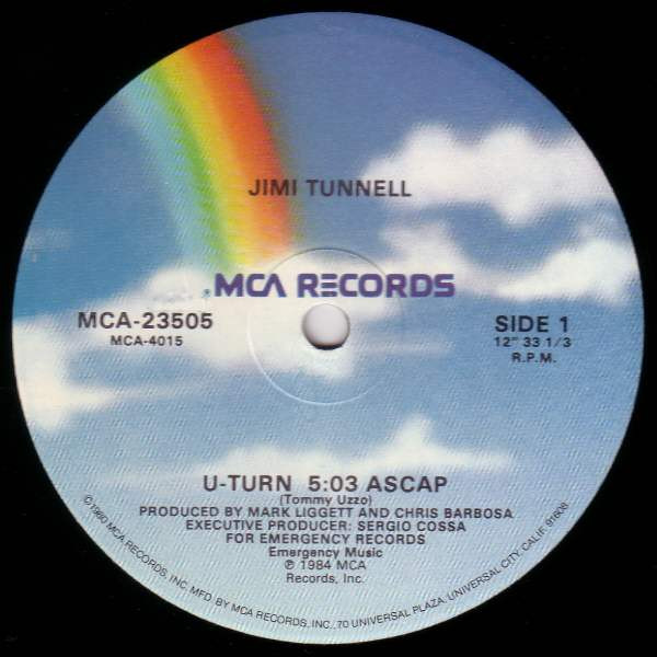 Jimi Tunnell - U-Turn | MCA Records (MCA-23505) Jimi Tunnell - U-Turn | MCA Records (MCA-23505)